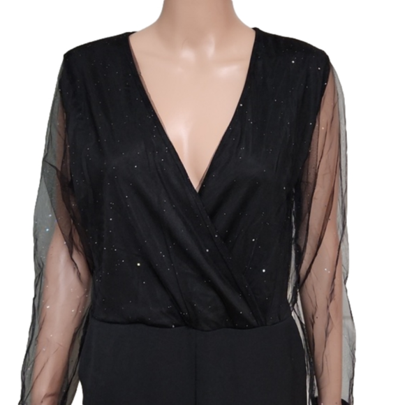 Black sparkled jumpsuit - Picture 2 of 4